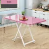 Mesa Larga Plegable Personalizada por el Fabricante Mesa Larga para Puesto Exterior Mesa de Comedor para Apartamento Pequeño del Hogar Mesa de Comedor Simple para Casa de Alquiler
