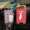 Porta Pañuelos para Respaldo de Asiento de Coche Caja de Pañuelos Divertida para Coche Colgante Monstruo de Dibujos Animados Decoración Interior de Coche