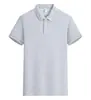 Playeras tipo Polo de Trabajo de Alta Gama Hechas a Medida de Algodón de Xinjiang con Cuello Clásico y Mangas Cortas, Playeras Promocionales, Playeras de Trabajo Transfronterizas Talla Europea con Texto Impreso