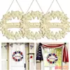 Independência Transfronteiriça Pingente de Estrela de Madeira em Branco DIY Placa de Porta Pintada à Mão Guirlanda Decoração de Feriado Lembrança de Aniversário