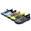 Sapatos de vadeio antiderrapantes para adolescentes, sapatos para rastreamento de riachos ao ar livre, novos sapatos de malha respirável de verão para homens, sapatos de praia leves com sola macia