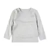 Camiseta Básica de Algodón de Manga Larga para Niños y Niñas, Top de Algodón Peinado de Color Puro, Nueva Camiseta Exterior