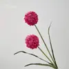 Flores Florecientes en Tonos Rojo Rosa, Flores Artificiales de Seda, Ramilletes de Mano, Decoraciones para Escenas de Boda, Arreglos Florales