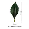 Hoja de Té Artificial de Color Dorado de una Sola Pieza, Hoja de Árbol Artificial, Accesorio Realista con Profundidad de Campo, Planta Verde Artificial, Hoja de Osmanthus Artificial