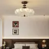 Luminária de Teto para Quarto Estilo Francês Vintage com Folha de Ouro, Luxuosa e Amiga dos Olhos, Luminária Principal para Quarto, Novo Modelo 2026