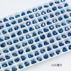 Rinestones Geométricos en Forma de Corazón para Uñas Dongzhou 6*5.3mm Accesorios para Pendientes DIY Corazón de Melocotón Brillante Decoraciones de Uñas Portátiles