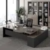 Escritorio y Silla de Lujo Ligero para Jefe Combinación Escritorio Moderno Simple para Presidente Escritorio para Supervisor Escritorio Ejecutivo Oficina de Liderazgo Escritorio para Computadora