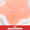 50 Piezas Vidrio Gelatina Color Sólido Imitación Jade Redondo Cuentas Sueltas Pasadores de Pelo Hechos a Mano Pulseras Collares Pendientes Materiales