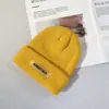 Chapéu de Frio Masculino de Inverno Quente Gorro de Tricô Comércio Exterior Street Versátil Chapéu de Lã Tricotado Chapéu Melão Chapéu de Moda para Exterior para Mulheres