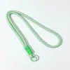 Estilo Ins Corda Curta Trançada Cordão para Celular Chaveiro Colorido Candy Corda Artesanal Unissex Pulso Cordão Anti-Perda Removível
