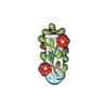 Diseño de Nicho Botella Experimental Planta Flor Placa de Petri Exquisito Adornos Versátiles Mochila Pin Fijo