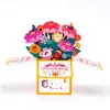 Nueva Tarjeta de Felicitación Creativa de Cumpleaños Caja Estéreo Pop-up Tarjeta de Felicitación Festiva Adornos