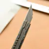 Cuchillo de utilidad de acero inoxidable Cuchillo para papel tapiz Cuchillo para cortar papel Herramienta para abrir cajas exprés Desmontable Hecho a mano Portátil Cuchillo de arte
