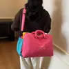 Bolsa de Viaje Color Block Dopamina para Exteriores, Bolso de Mano Deportivo de Gran Capacidad, Bolso Cruzado Versátil para Hombro Casual