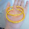 Nueva Pulsera Antigua Fa Jin Yuan Primavera Antigua Fa Jin Loto Dosel Flor de Cerezo Pulsera para Mujer Vietnamita Fa Jin Elegante Pulsera Abierta