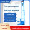 Elevador Elétrico Plataforma de Elevação Hidráulica Escada de Carga Pequena Armazém de Fábrica Elevador de Trilho Guia Carregador Doméstico