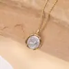 Plata de ley s925 Romana antigua Griega Hércules Hércules moneda antigua collar temperamento senior hacer viejo retro al por mayor
