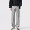 Maple House Roupas Masculinas / Coleção Nova Primavera/Outono 2026, Jeans da Moda High-Street Tendência, Corte Reto, Caimento Solto para Homens