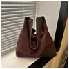 Bolso retro esmerilado de gran capacidad estilo occidental color sólido para mujer 2024 primavera nuevo casual para ir al trabajo hombro cruzado tote