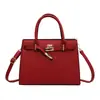 Bolso de Mano de Alta Gama Estilo Europeo de Viaje a la Oficina de Moda Versátil Cerradura Clásica Gran Capacidad Bolso de Hombro Único Bolso Cruzado para Mujer