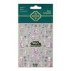 Redanco nuevo caparazón en relieve 5D morado claro linda serpiente enviar bendición pegatinas para arte de uñas pegatinas tridimensionales para uñas M-2760