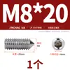 Aço Inoxidável 304/316 Soquete Sextavado Ponta Afiada Parafuso de Fixação Cabeça Cega para Máquina M4M5M6M8M10