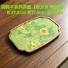 Bandeja de Nogal Estilo Múltiple Soporte para Macetas de Madera Maciza Simple Bandeja de Té de Hotel Soporte para Macetas de Una Sola Capa Mesa Rectangular para Burbujas Secas del Hogar