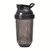 Taza de fitness, taza agitadora de cápsulas, taza tipo misil para proteína en polvo, taza mezcladora para batidos de plátano, vaso de agua deportivo creativo portátil