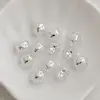 Relleno de Oro de 14K Conserva el Color Calado Flor de Pétalo de Rosa de Tres Hojas Soporte para Flores Perlas Retro para Flores Accesorios de Joyería DIY