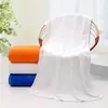 Suministro Transfronterizo de Toallas de Baño de Algodón Puro para Hoteles y Casas de Huéspedes, Toallas de Belleza de Color Liso, Toallas de Playa para Natación, Toallas de Baño Gruesas y Grandes con Logo Personalizado