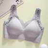 Explosões Transfronteiriças Roupa Íntima Sem Costura Plus Size Peito Grande Mostrado Paramaria Pequena Alça de Ombro Alargada Carta Anti-queda Exercício