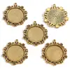 Diâmetro Interno de 30mm Pedra Preciosa do Tempo Base Redonda Acessórios de Joias DIY de Liga Pingente Decorativo para Colar C77