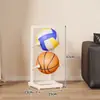 Estante para guardar pelotas, estante para guardar baloncesto escolar, estante de baloncesto interior de múltiples niveles, estante para exhibir equipo de voleibol y fútbol