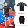 Traje Anticolisión para Portero de Rugby Juvenil Protector de Pecho para Deportes de Montar en Patines Cadera Protector Protector Deportivo para Portero de Fútbol