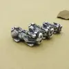Pulseira de Prata 99 Pés Joias Artesanais Prata Dura 3D Contas de Pixiu da Sorte Cordão do Ano da Vida Pulseira com Contas Acessórios de Prata Tailandesa