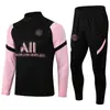 2122 Ropa de Entrenamiento de Fútbol Infantil Paris para Hombres y Mujeres Manga Larga Primavera, Otoño e Invierno Leggings de Fútbol Maillots Neymar Messi