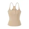 Top de tirantes estrechos sexy estilo racerback para chica, Nuevo estilo Verano 2026 con almohadillas en el pecho, Ajuste ceñido, Top tipo camisola corto