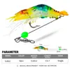 Cebo Luya Camarón Suave 7cm 5.8g Camarón Biónico Luminoso con Anzuelo Camarón Falso Cebo Falso Luya Lubina Pez Negro Boca Pellizcada Matar