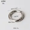 Anillo de resorte de aleación de zinc en stock anillo circular abierto accesorios de herrajes para bolsos hebilla de resorte de conexión para correa de hombro de bolso