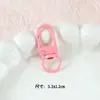 Llaveros pintados multicolores tipo caramelo accesorios para joyería DIY juguetes de peluche llaves de colores hebillas pequeñas de puerta al por mayor