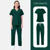 Niaahinn Básico Casual Talla Grande Bata de Laboratorio Salón de Belleza Clínica Dental Hospital Doctor Enfermera Ropa de Trabajo