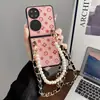 Aplicable a Huawei pocket2 anillo de lujo creativo bandolera moda P50 pocket pantalla plegable funda de teléfono móvil