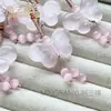 Pedra Olho de Gato Novo Estilo Chinês Pingente Borboleta Acessório Hanfu Estilo Antigo Longo Franja Colar Qipao Estilo Chinês Colar de Vidro