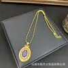 Colar com Pingente Olho de Gato Inlaid Novo Estilo Personalidade Toque de Luxo Joias de Colar Nicho Corrente de Suéter de Cristal Ornamentos