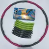 Hula Hoop Ponderado de Espuma com Massagem Bicolor Desmontável de 8 Seções Equipamento de Fitness para Tonificação Abdominal Quadril