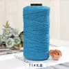 Fio de Algodão Tubular Redondo 2mm Médio-Espesso Algodão e Linho Crochê Artesanal DIY Fio para Chapéu Materiais para Bolsa de Praia