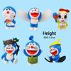 Decoraciones para Pastel de Hombre Gordo Azul y Gatito Lindo Adornos Muñeco de Dibujos Animados para Fiesta de Cumpleaños Infantil Accesorios para Hornear