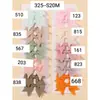 Conjunto Europeu e Americano Mais Vendido de Presilhas de Cabelo com Laço para Crianças Mini Presilha de Cabelo de Bebê Cor Pura Menina Simples Presilha Lateral 325