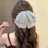 Presilha Elegante e Luxuosa para Rabo de Cavalo Feminino 2026 Novo Modelo Presilha de Cabelo de Alta Qualidade Presilha Garra Laço Francês Vintage Acessório de Cabelo