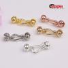 Retención de color 14k hebilla de oro de bolsa capullo de flor hebilla de bolsa collar pulsera hebilla de conexión hebilla de cuenta de bolsa de frijol accesorios de joyería diy